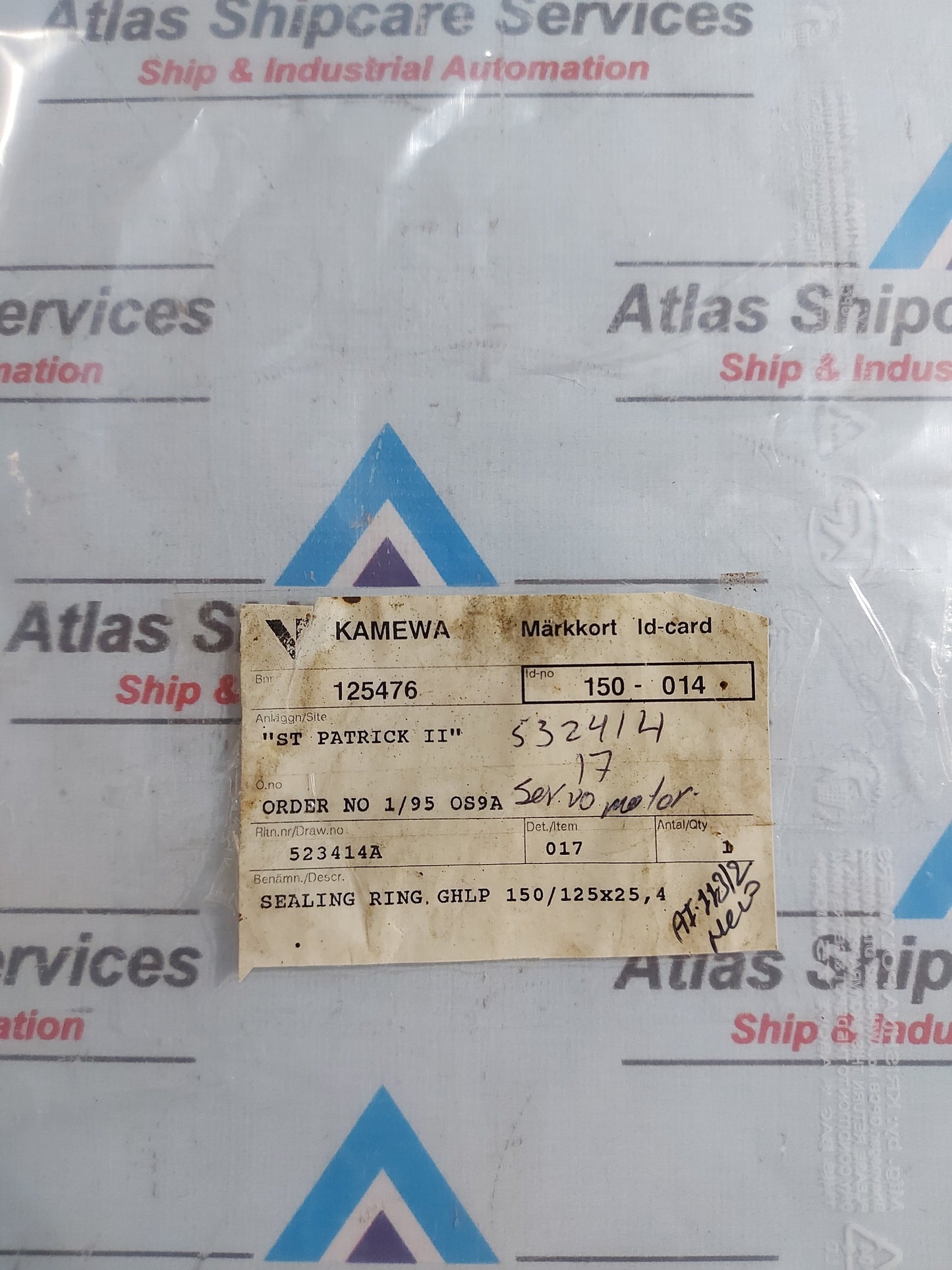 KAMEWA 150-014 SEALING RING GHLP 150/125x25,4