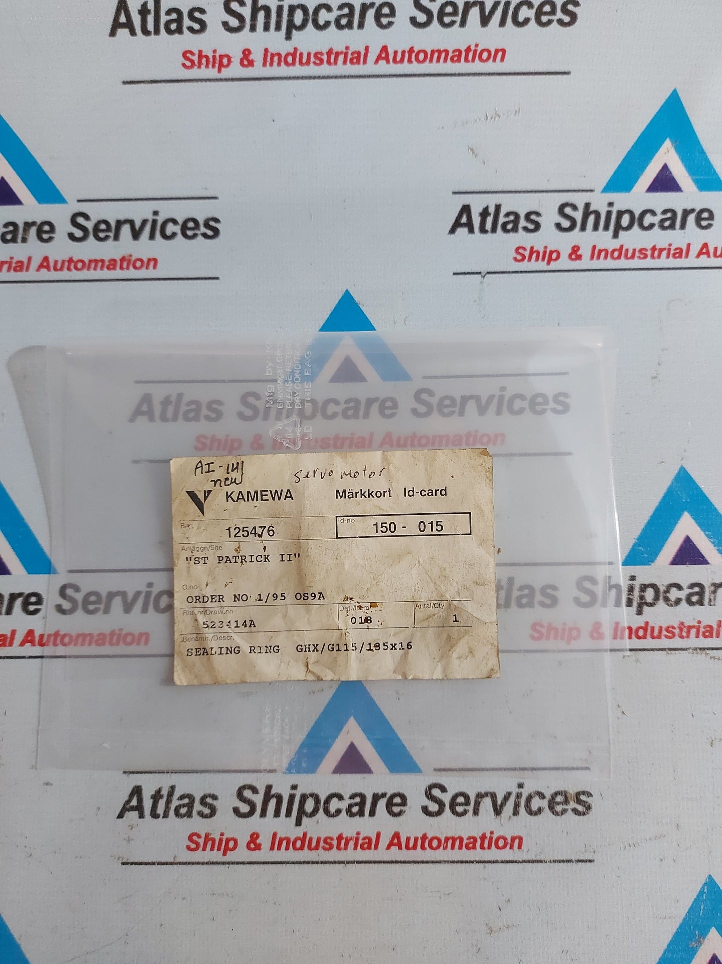 KAMEWA 150-015 SEALING RING GHX/G115/135x16