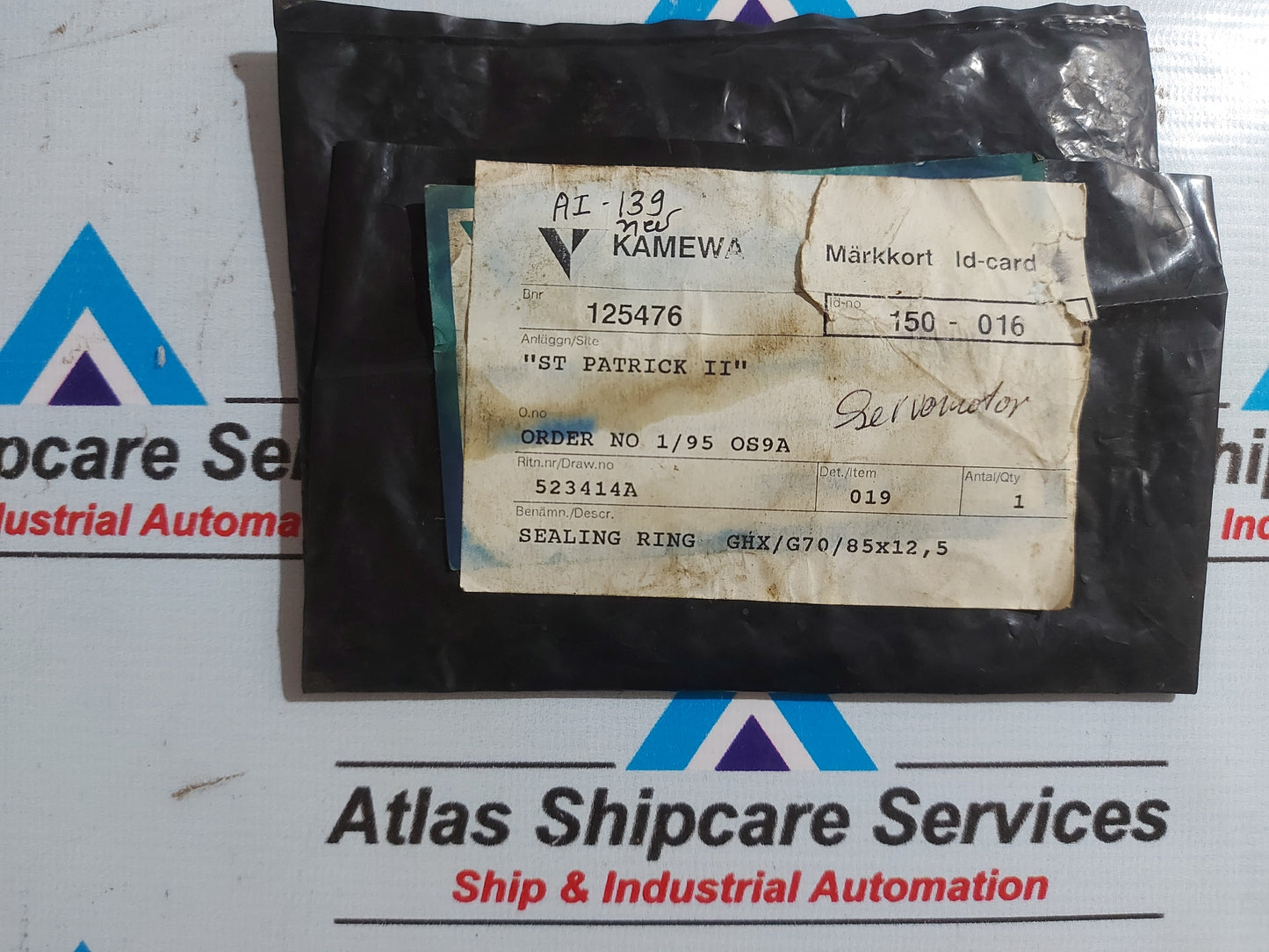 KAMEWA 150-016 SEALING RING GHX/G70/85x12,5