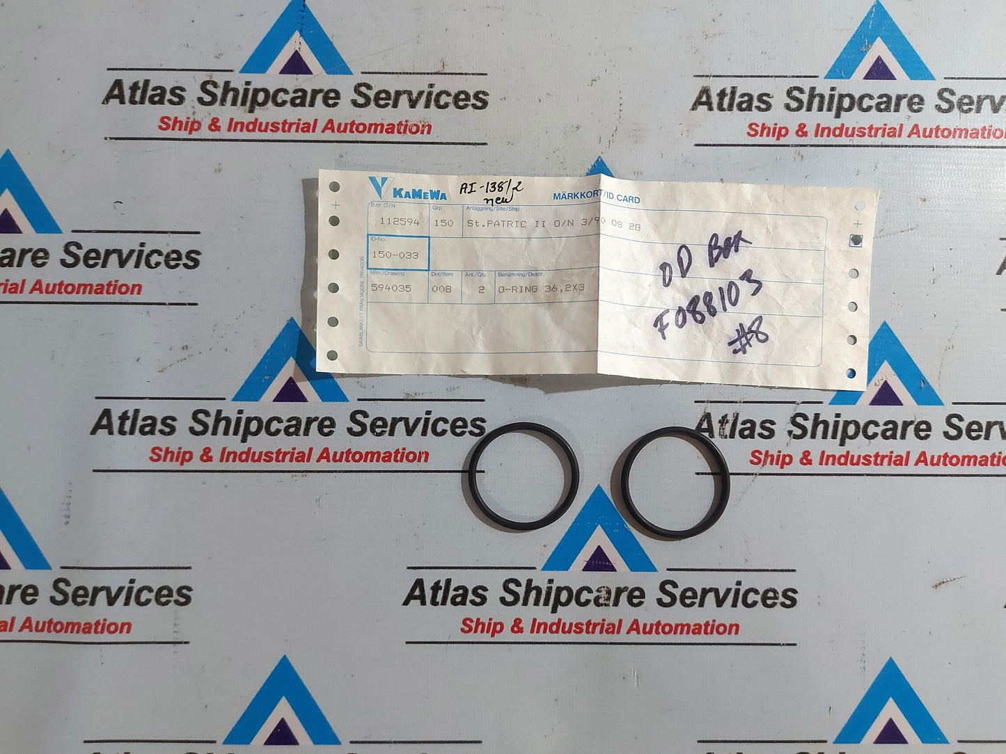 KAMEWA 150-033 O-RING 36,2x3