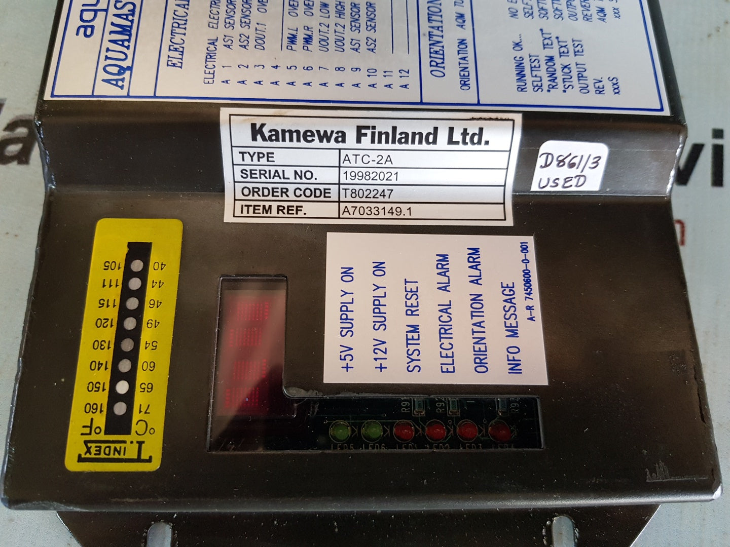 KAMEWA FINLAND ATC-2A AQUAMASTER TURNING CONTROLLER