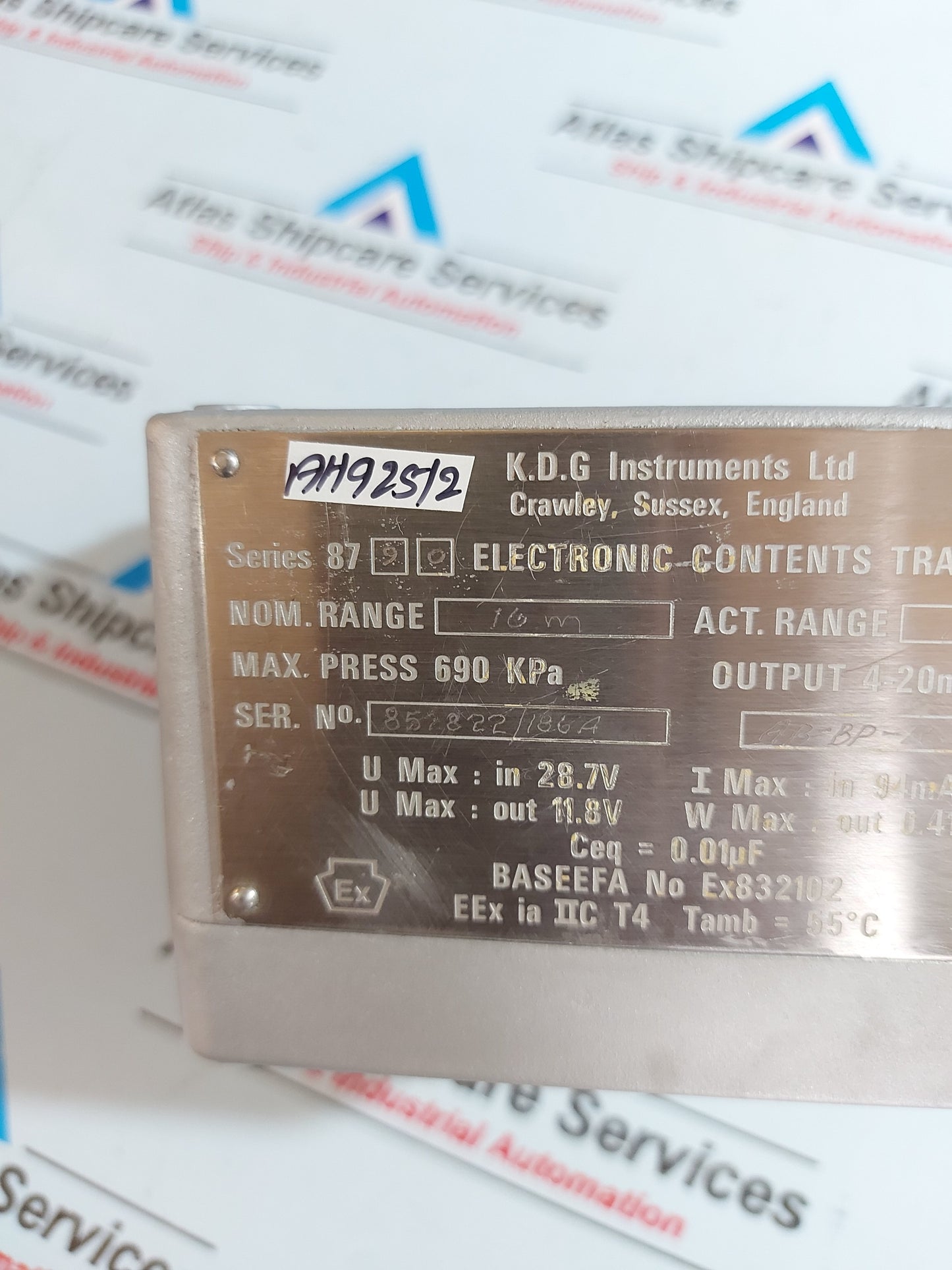 KDG 8790-AB-BP-16-JS-S1-NT ELECTRONIC PRESSURE TRANSMITTER