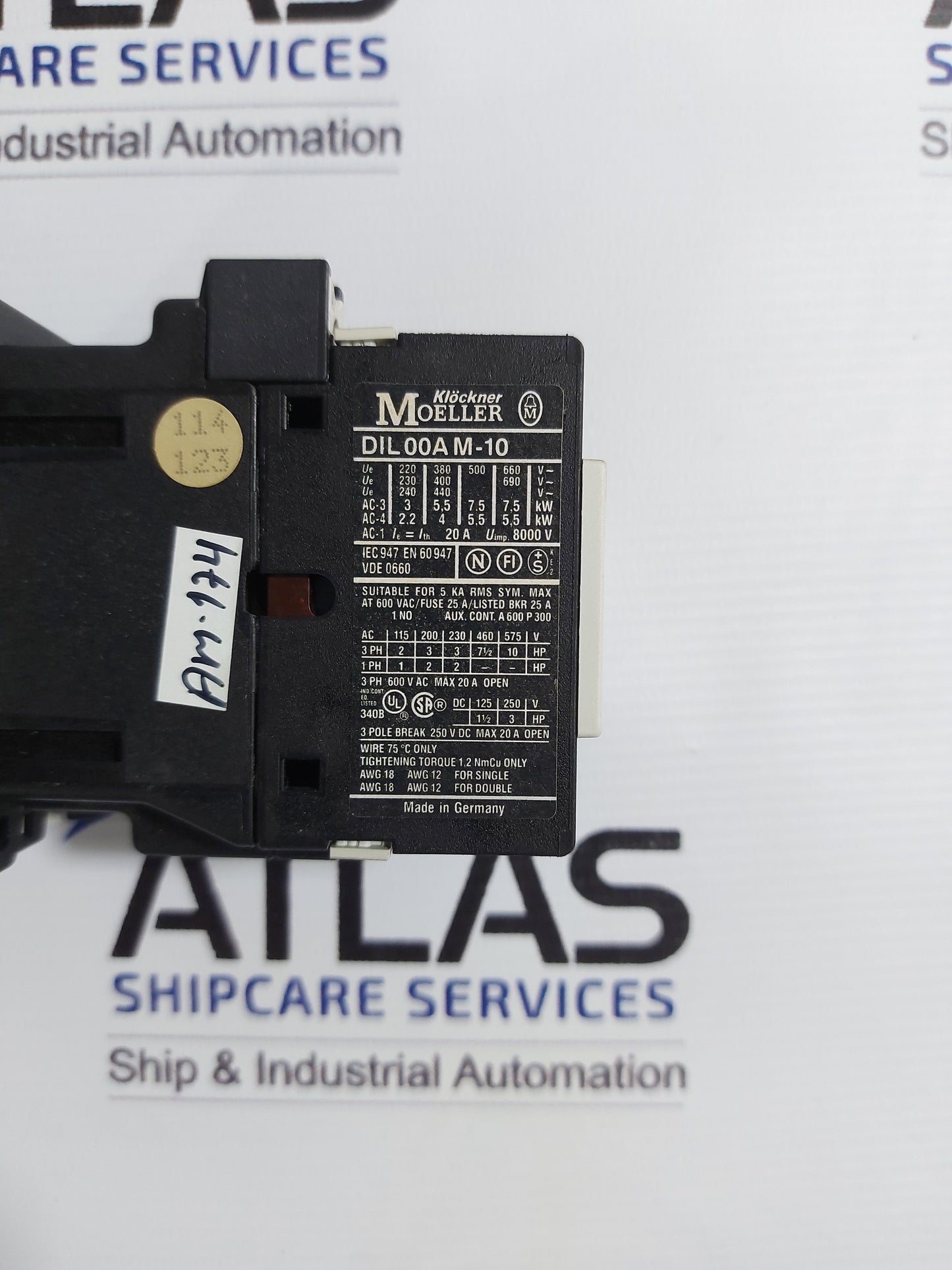 KLOCKNER MOELLER DIL00AM-10 CONTACTOR