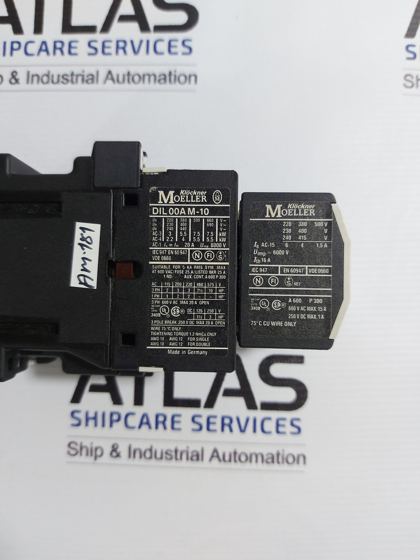 KLOCKNER MOELLER DIL00AM-10 CONTACTOR