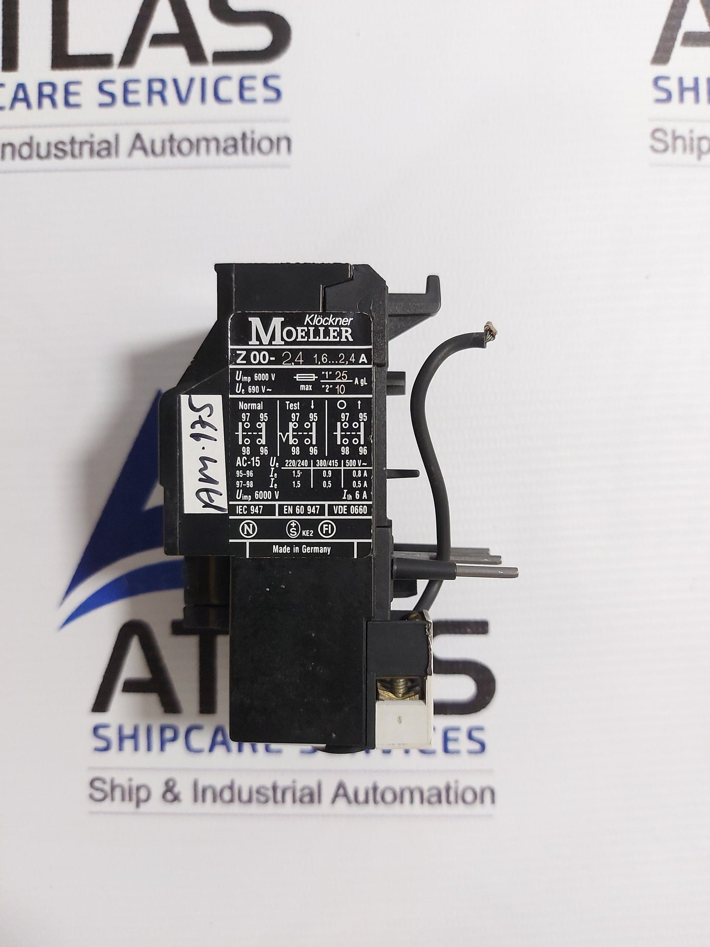 KLOCKNER MOELLER Z00-2,4 MOTOR PROTECTION RELAY 1,6...2,4A