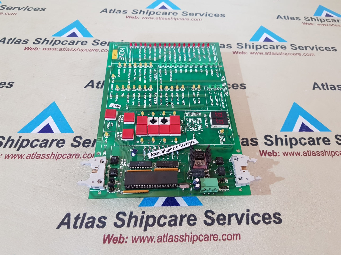 KONE 430012 H03 PC FAULTS BOARD