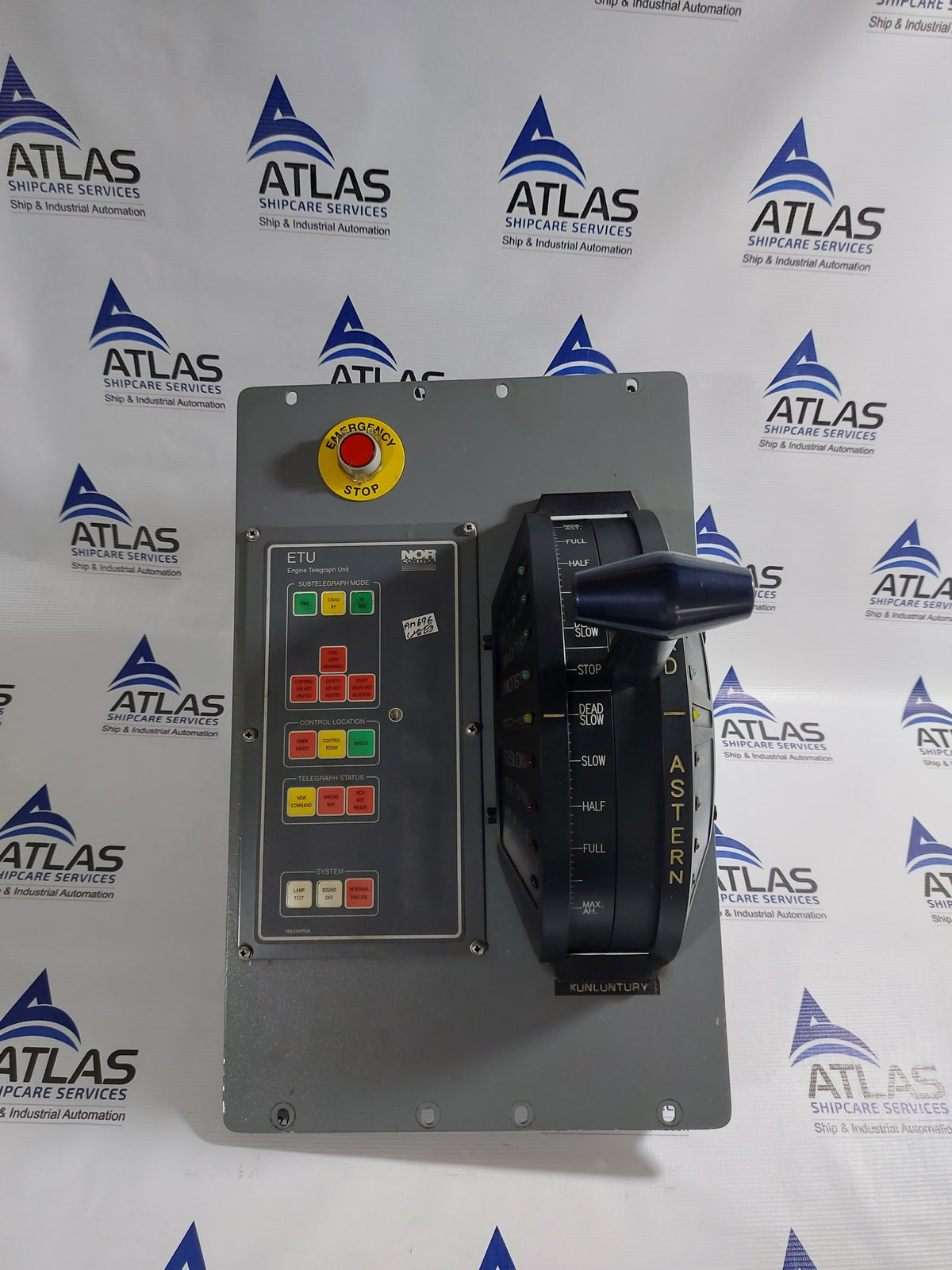KONGSBERG-NORCONTROL ETU 003 ENGINE TELEGRAPH UNIT 8200014 WITH LEVER