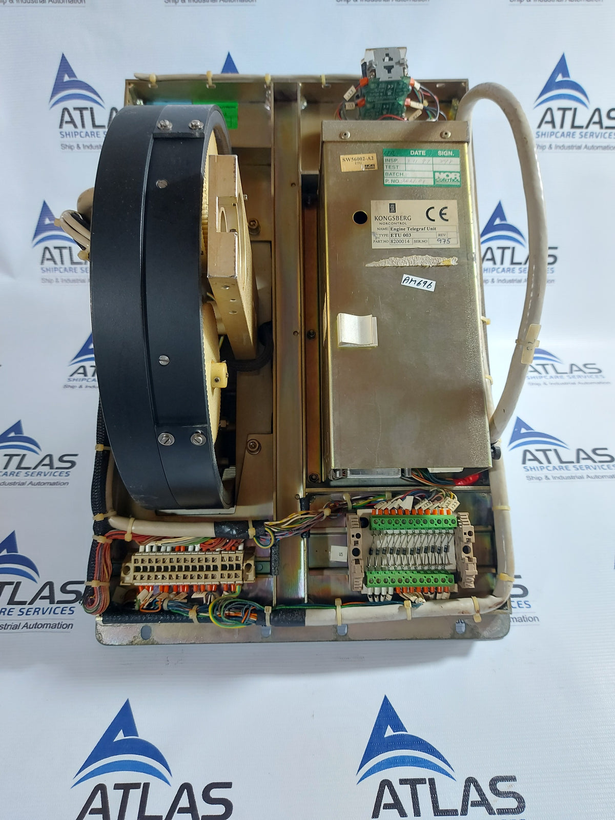 KONGSBERG-NORCONTROL ETU 003 ENGINE TELEGRAPH UNIT 8200014 WITH LEVER