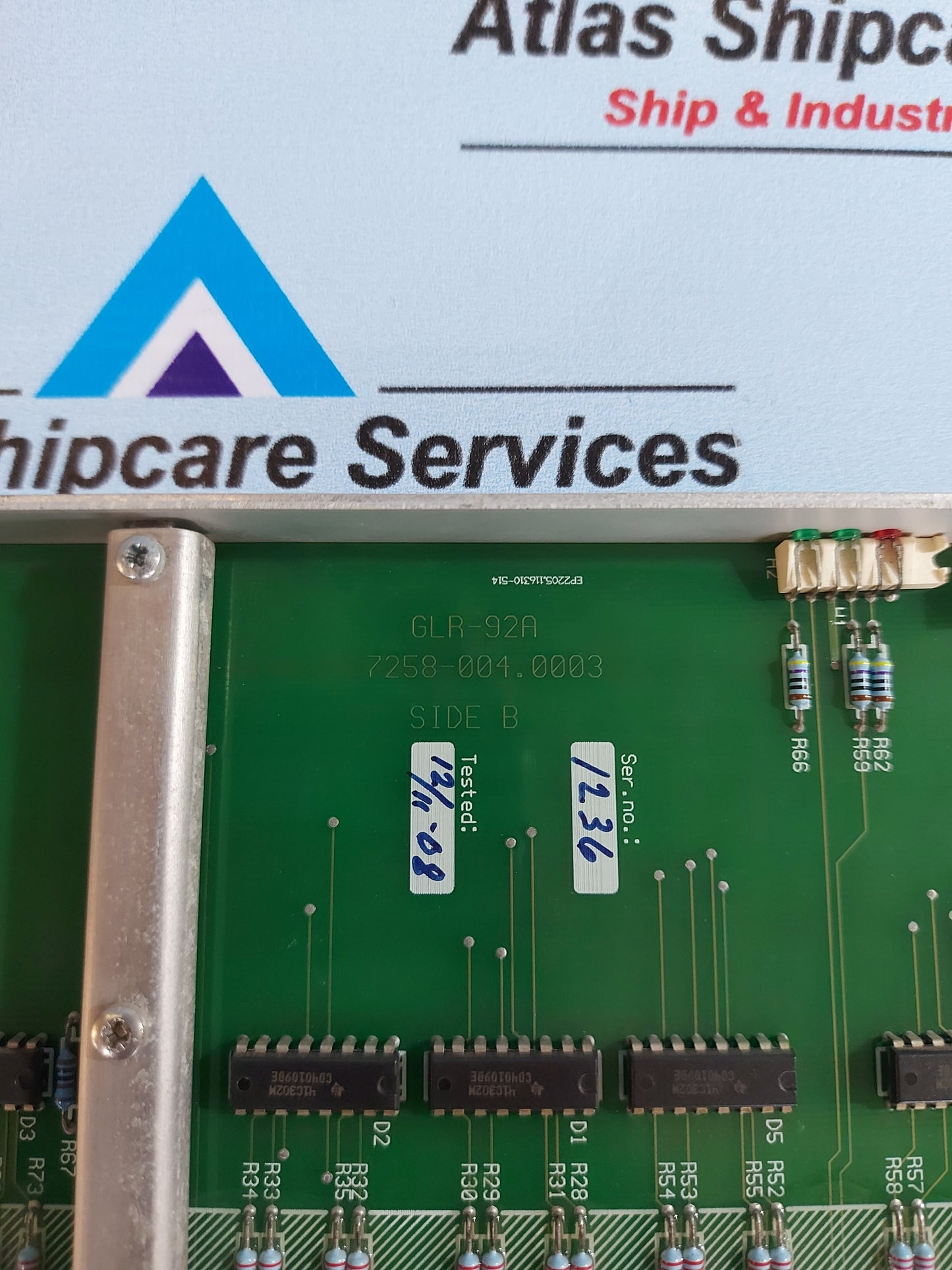 KONGSBERG AUTRONICA GLR-92A INTERFACE BOARD 7258-004.0003