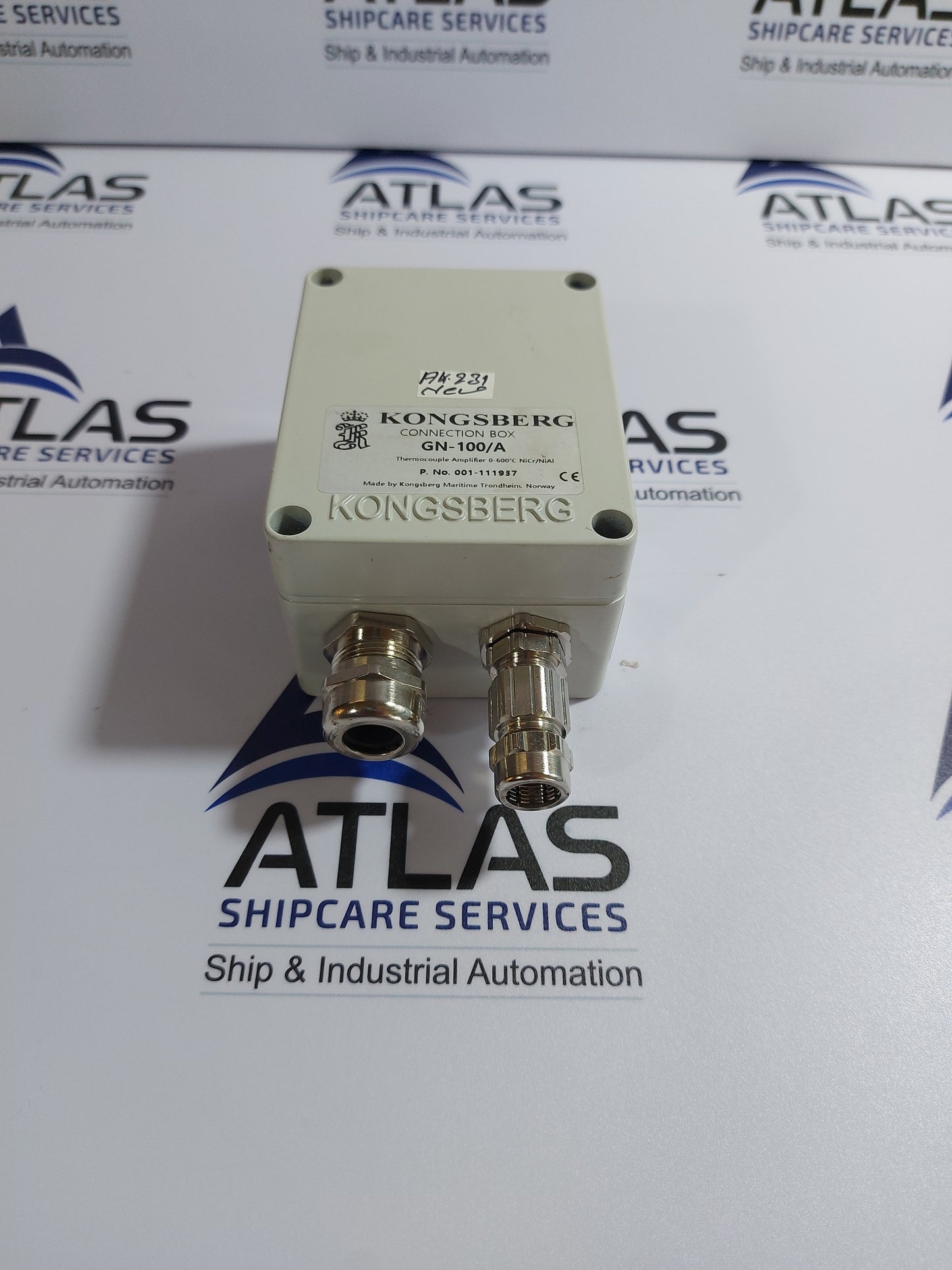 KONGSBERG GN-100/A CONNECTION BOX THERMOCOUPLE AMPLIFIER
