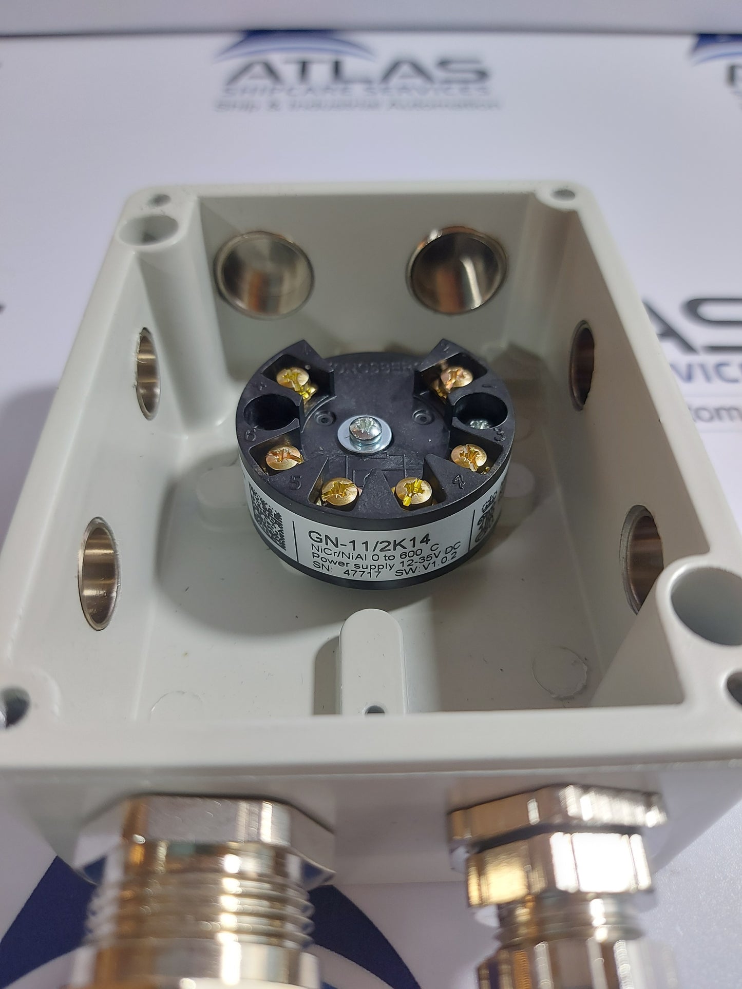 KONGSBERG GN-100/A CONNECTION BOX THERMOCOUPLE AMPLIFIER