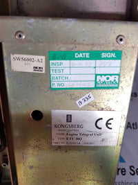 KONGSBERG NORCONTROL AUTOMATION ETU003 ENGINE TELEGRAPH UNIT