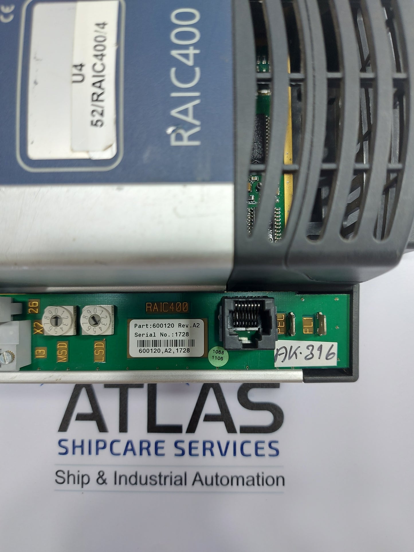 KONGSBERG RAIC400 INTERFACE MODULE 600120 REV.A2