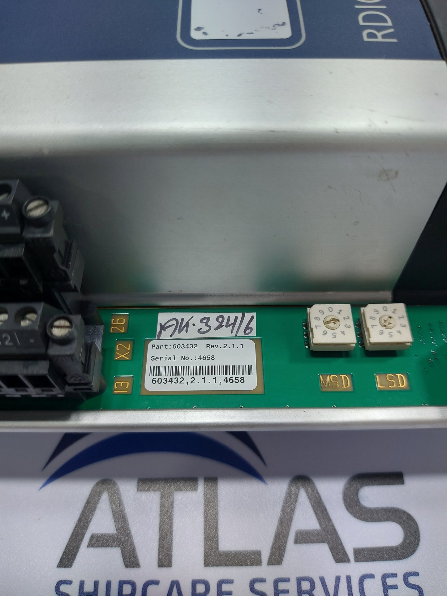 KONGSBERG RDIO401S REMOTE DIGITAL I/O MODULE 603432 REV 2.1.1