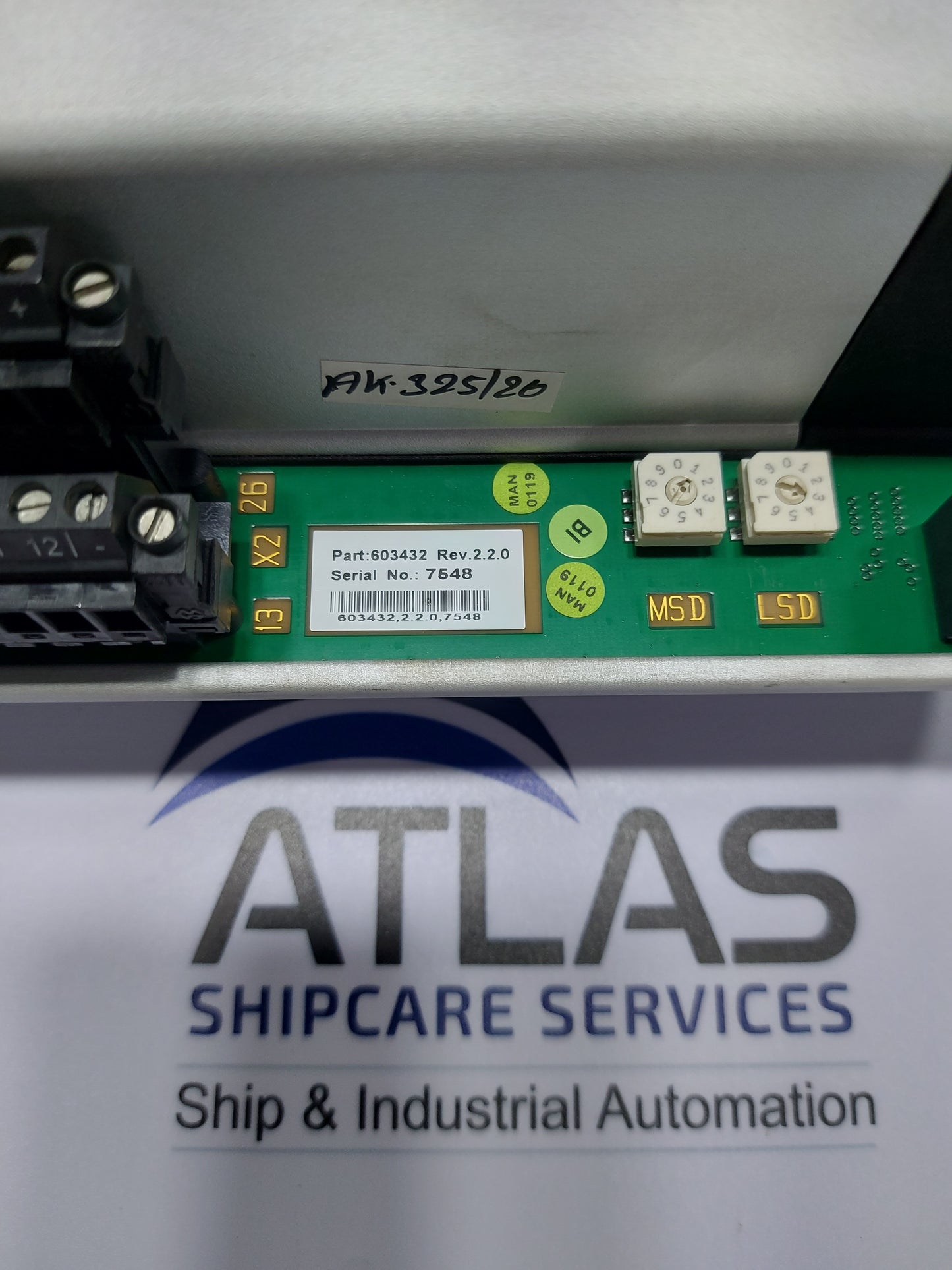 KONGSBERG RDIO401S REMOTE DIGITAL I/O MODULE 603432 REV 2.2.0