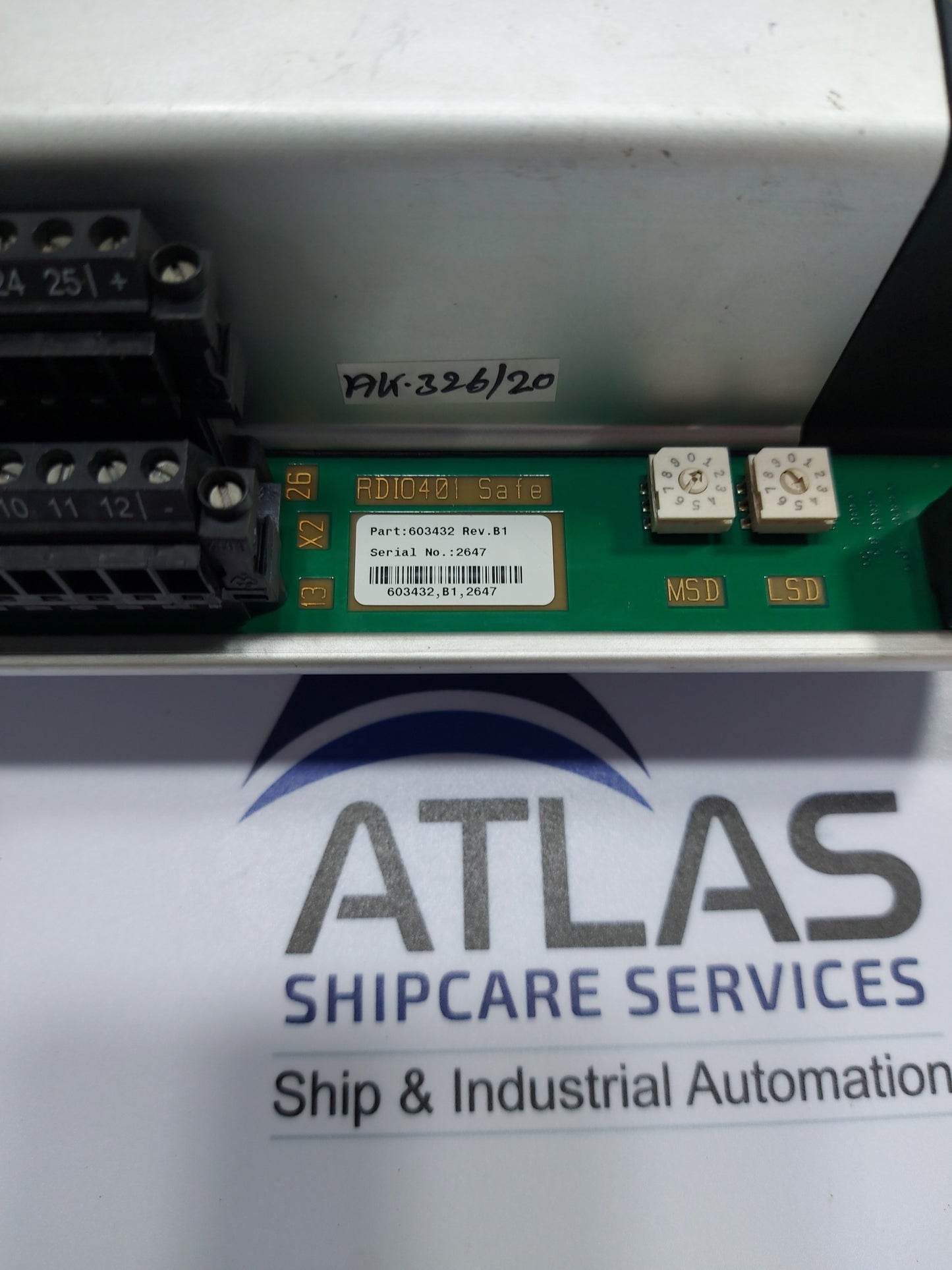 KONGSBERG RDIO401S REMOTE DIGITAL I/O MODULE 603432 REV.B1