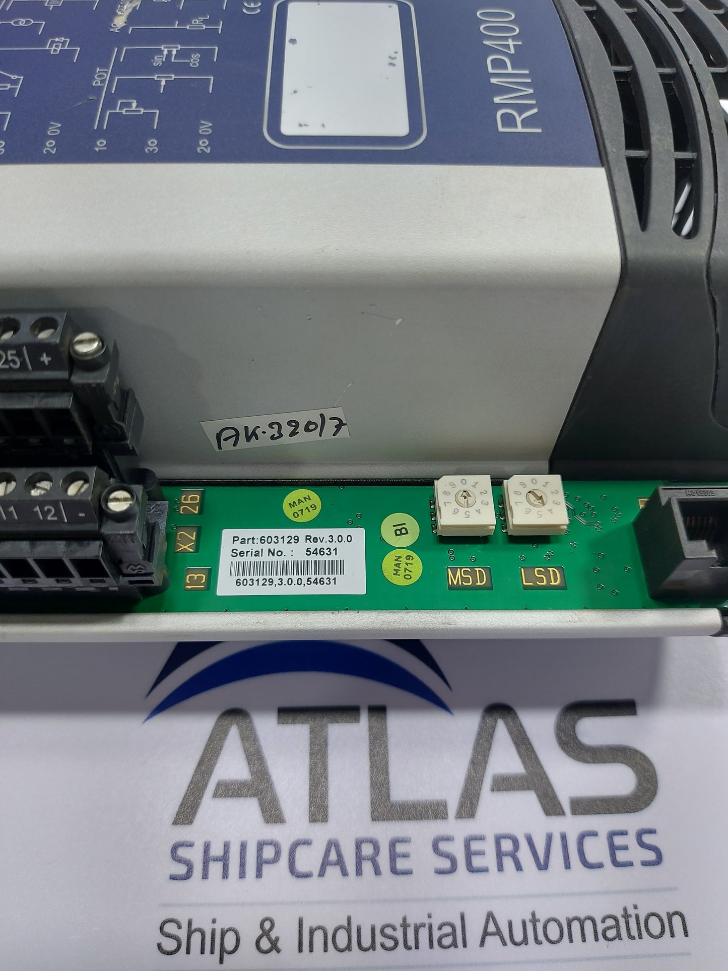 KONGSBERG RMP400 REMOTE CONTROL MULTI-PURPOSE I/O MODULE 603129 REV 3.0.0