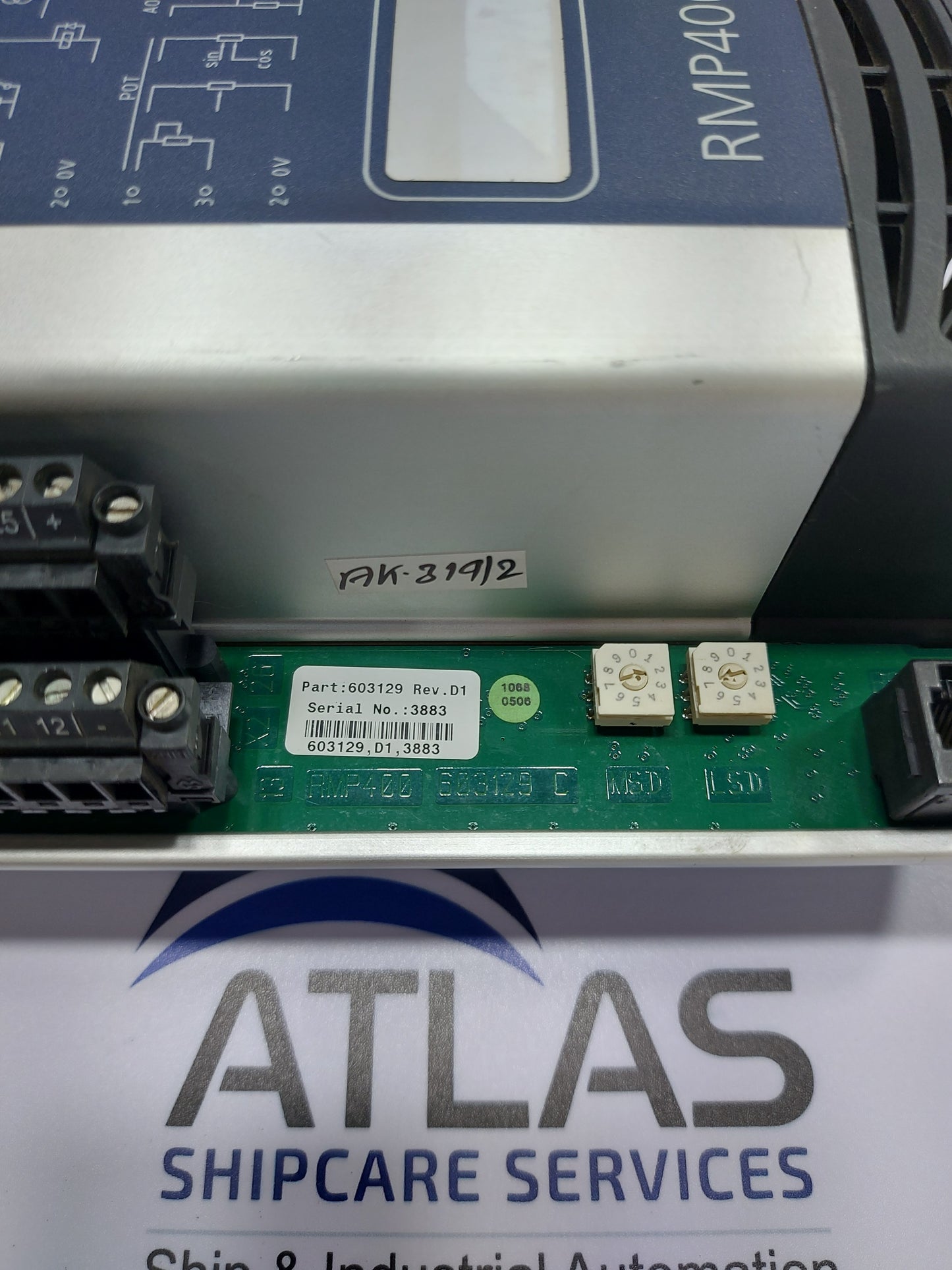 KONGSBERG RMP400 REMOTE CONTROL MULTI-PURPOSE I/O MODULE 603129 REV.D1