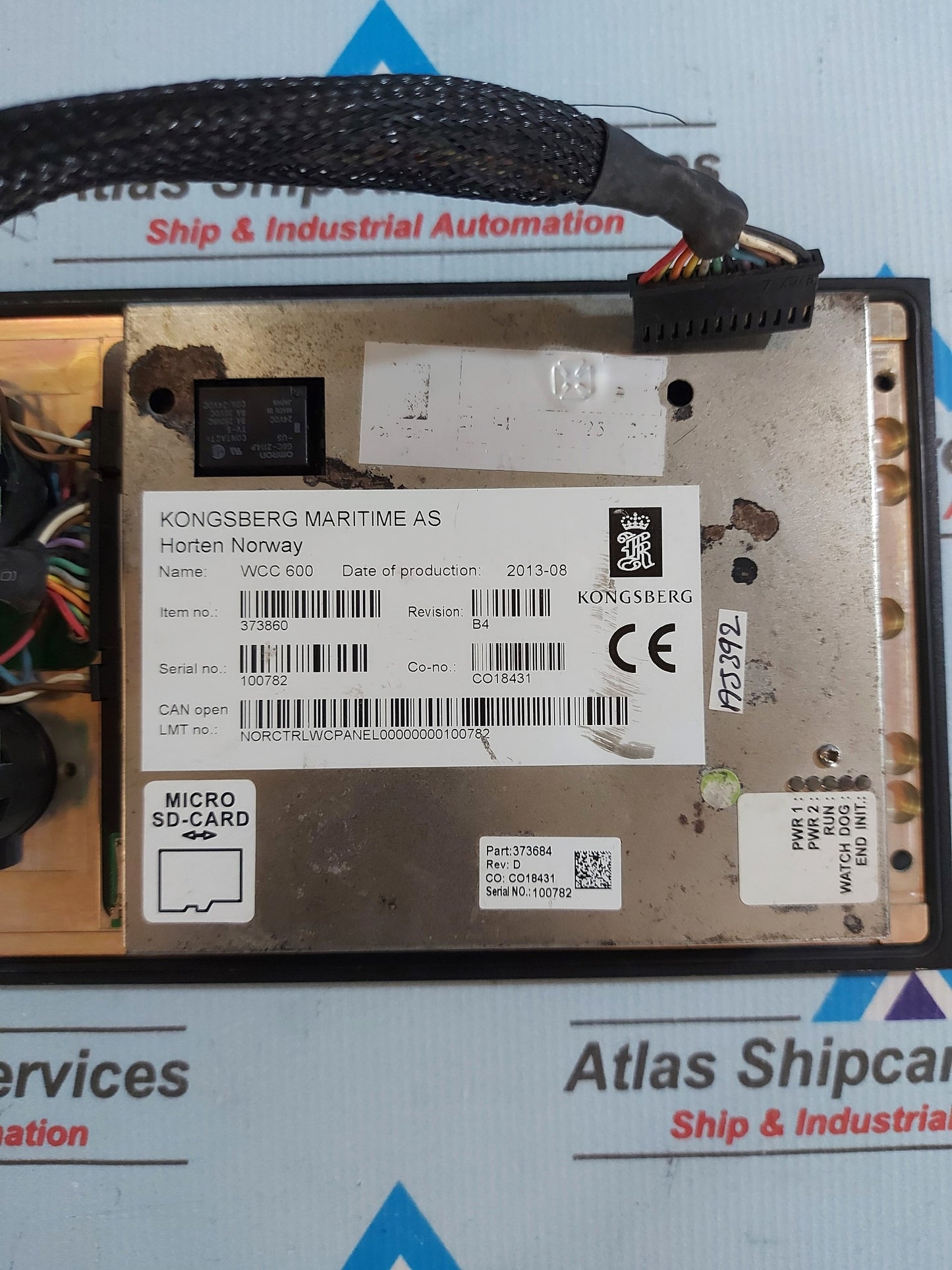 KONGSBERG WCC 600 WATCH CALL PANEL 373860