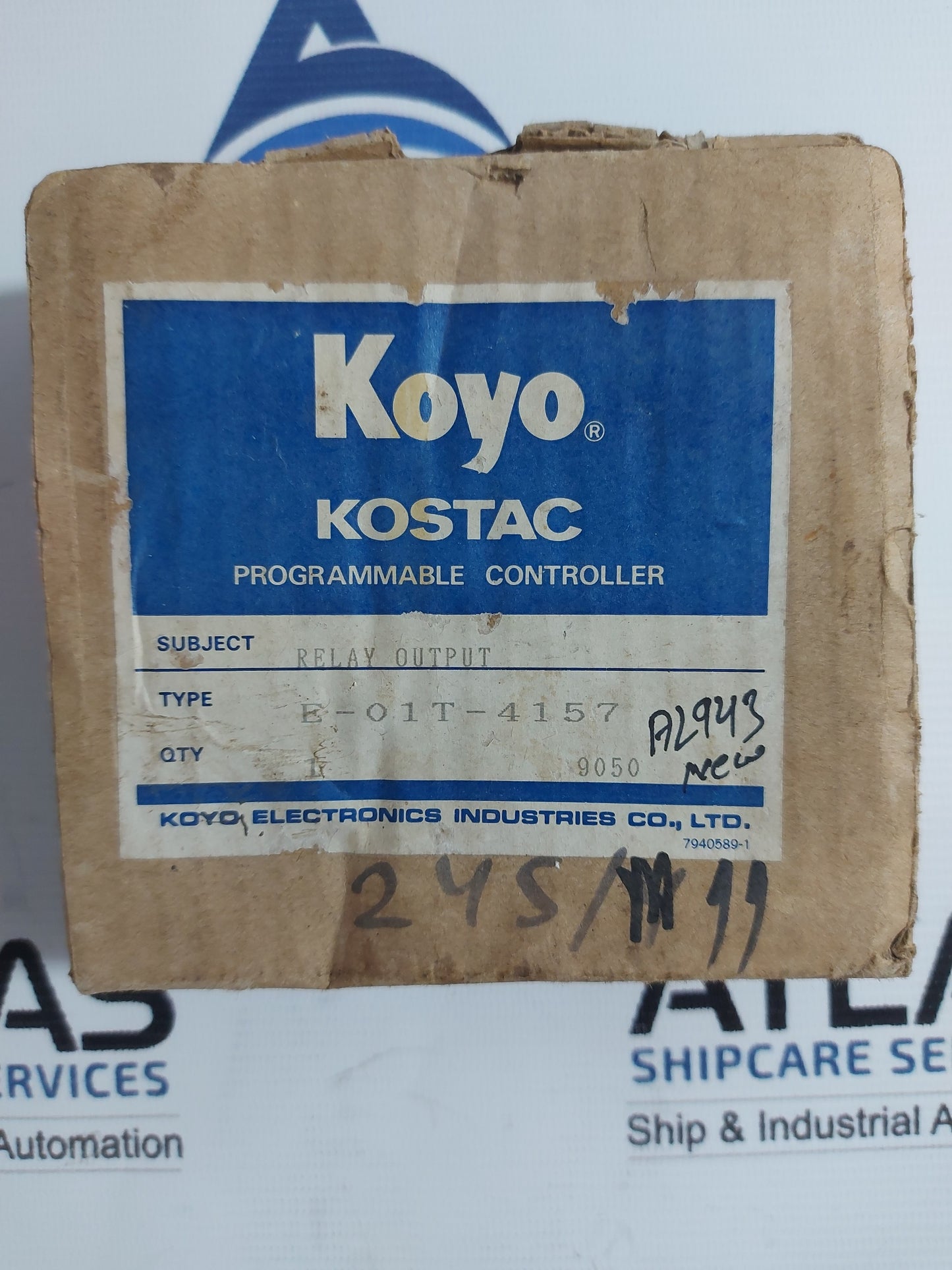 KOYO E-01T-4157 RELAY OUTPUT PROGRAMMABLE CONTROLLER