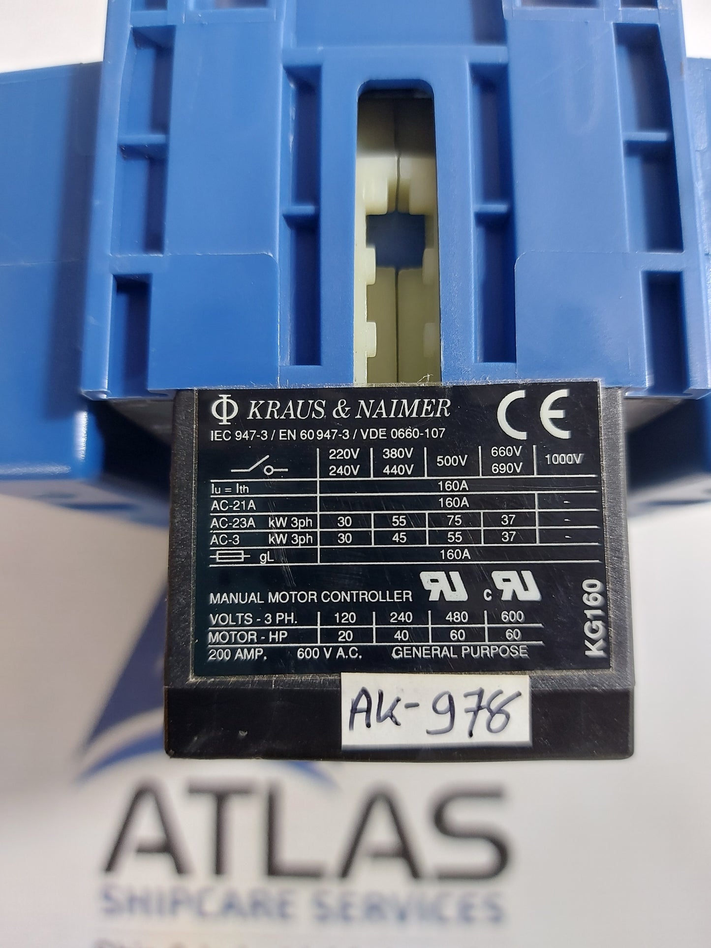 KRAUS & NAIMER KG 160 SWITCH DISCONNECTORS