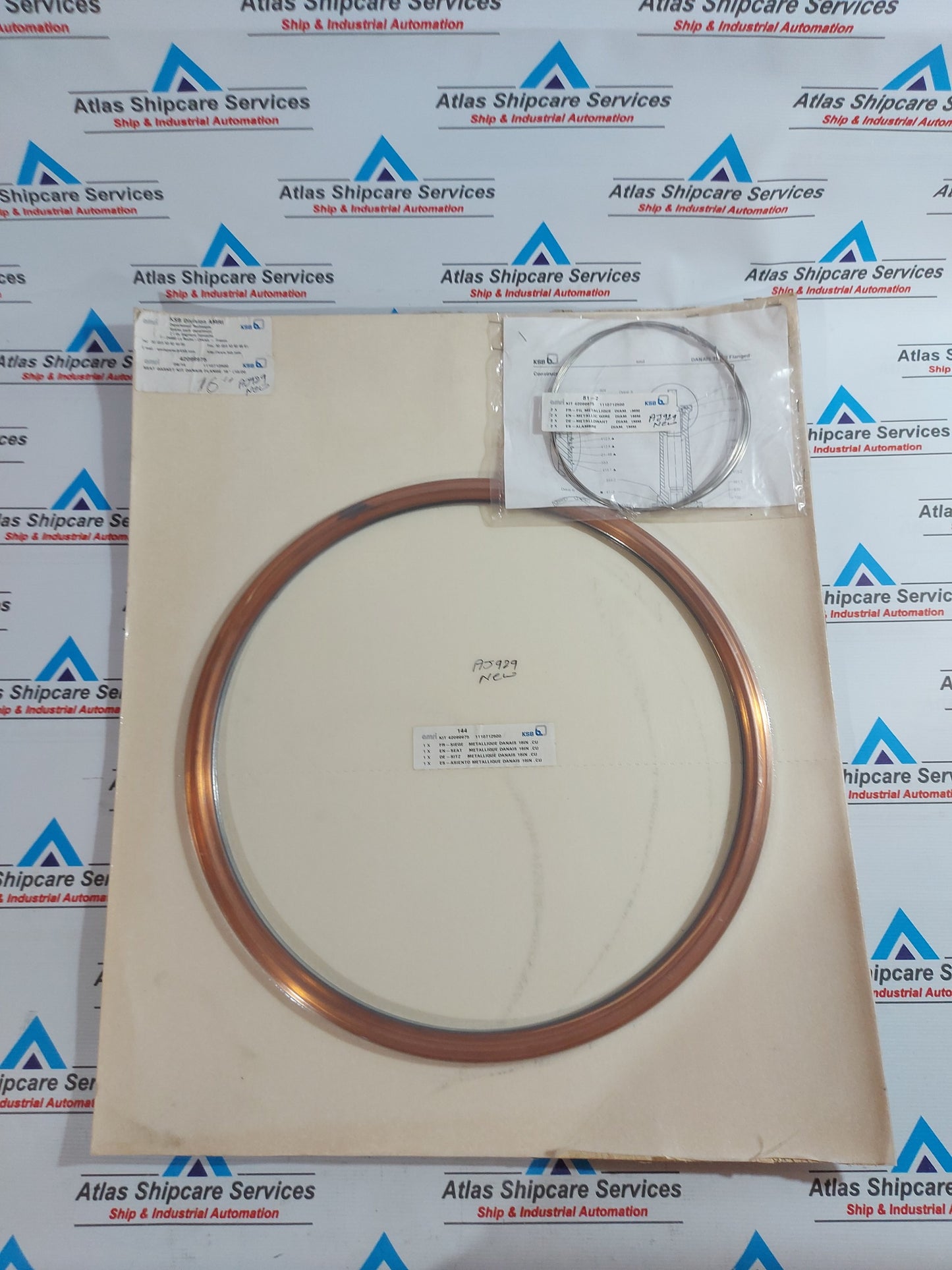 KSB AMRI 42099975 SEAT GASKET KIT DANAIS FLANGE 16" (10/20)