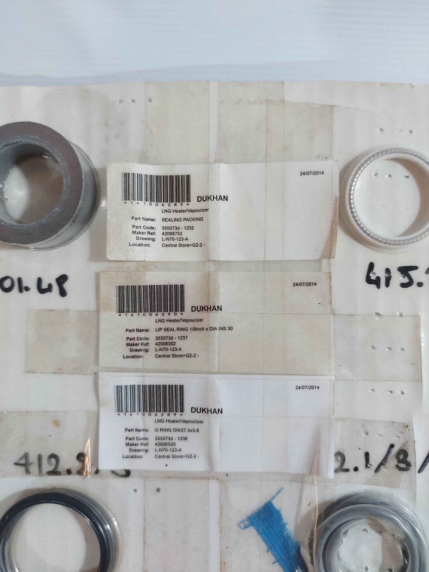 KSB AMRI LNG HEATER SEAL RING AND O-RING KIT