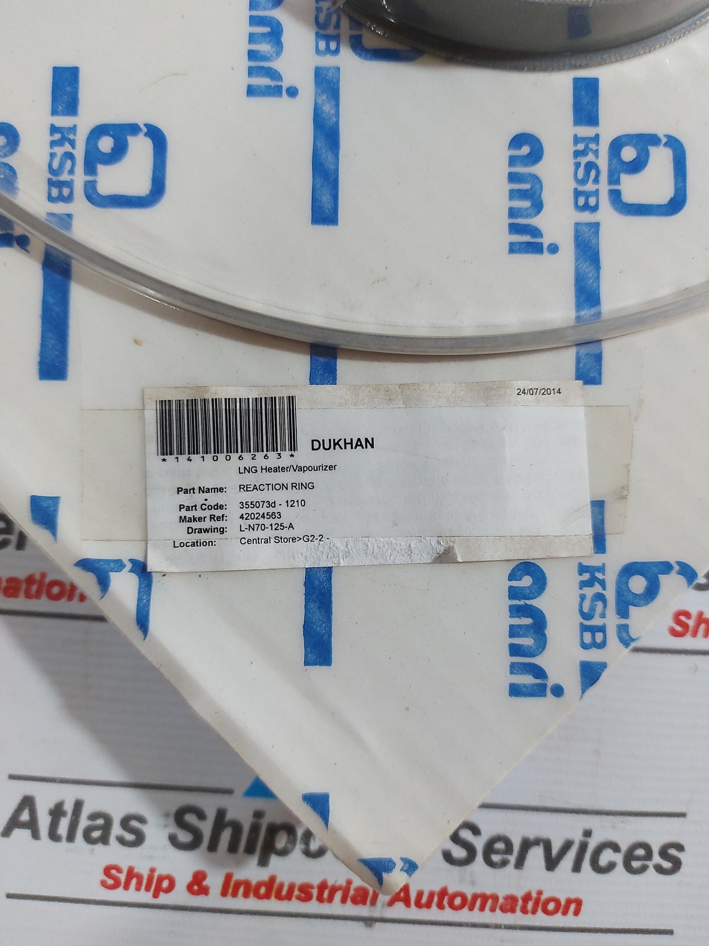 KSB AMRI LNG HEATER/VAPOURIZER SELF LUBRIFICATING STRIP KIT