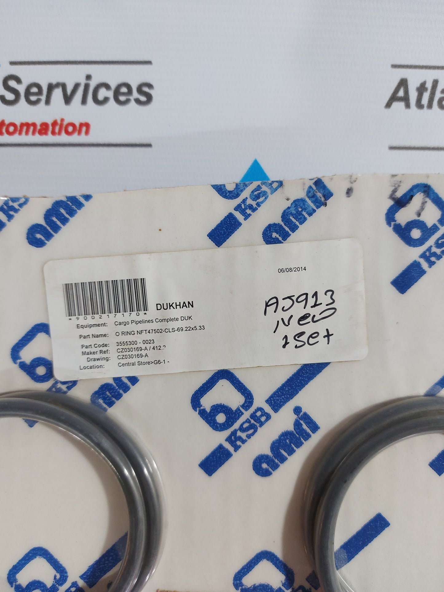 KSB AMRI O-RING NT47502-CLS-69.22x5.33