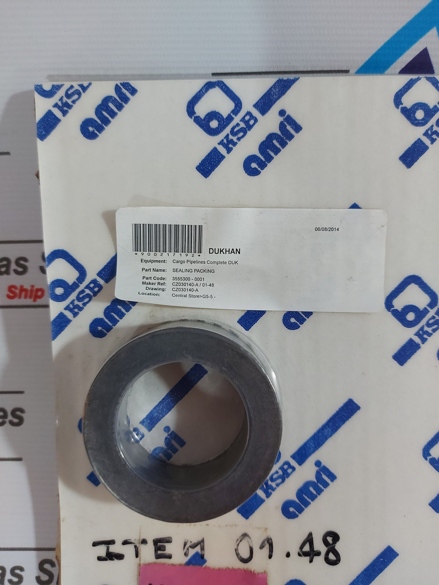 KSB AMRI SEALING PACKING 3555300-0001