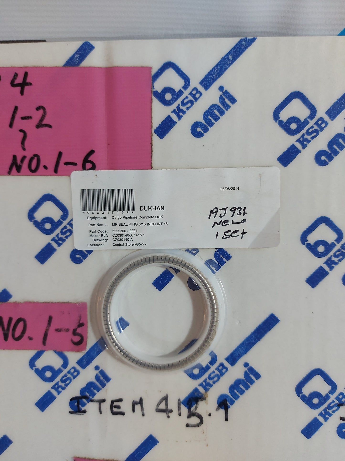 KSB AMRI SEALING PACKING 3555300-0001