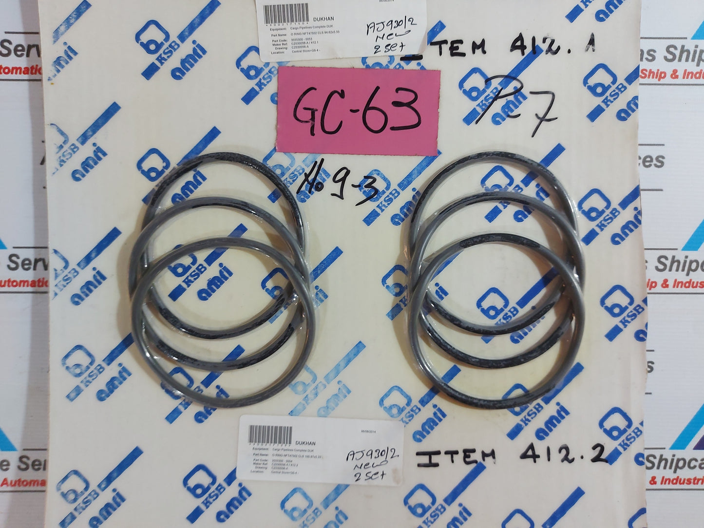 KSB AMRI O-RING NFT47502 CLS 94.62 x 5.33