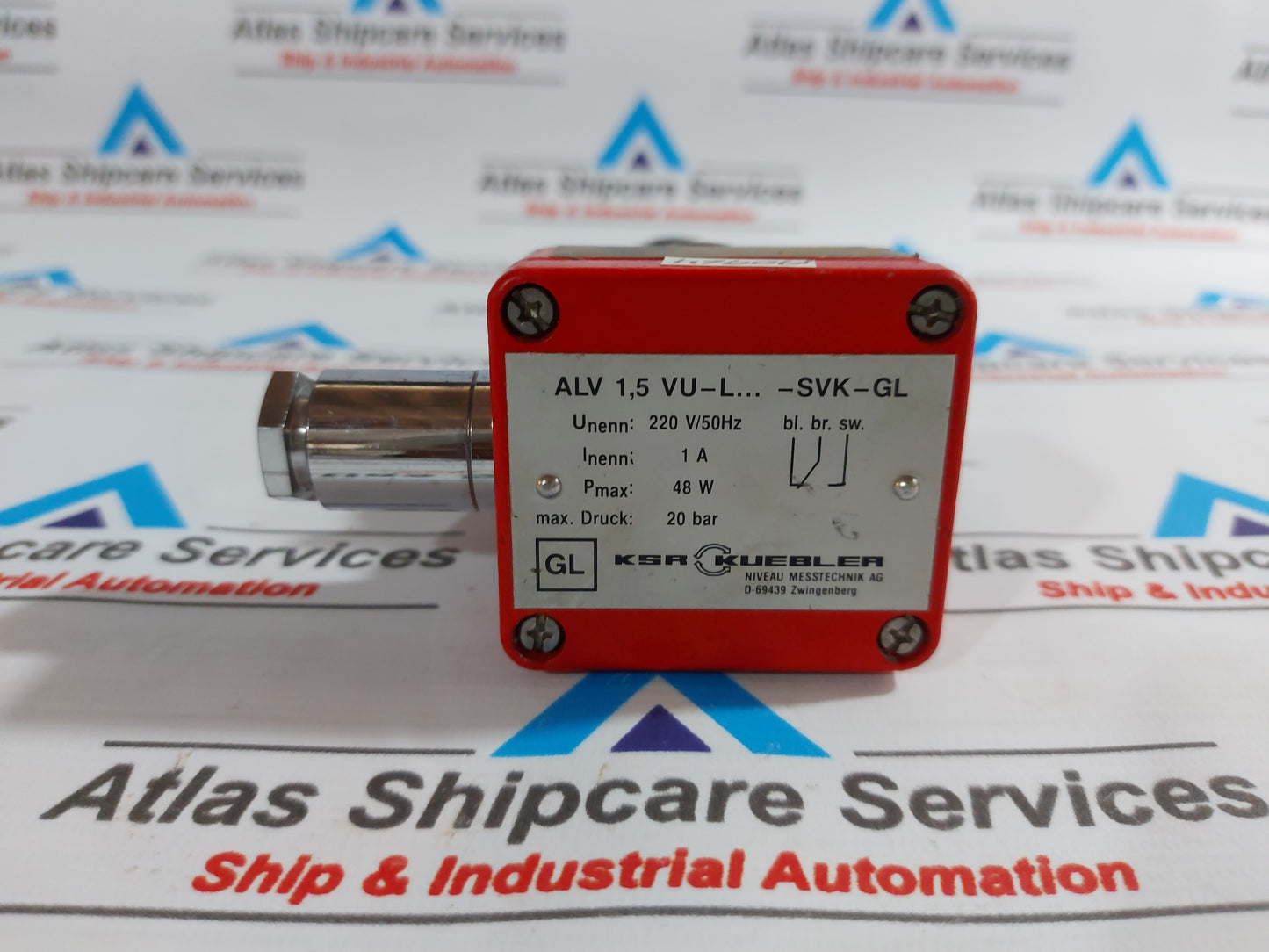 KSR KUEBLER ALV 1,5 VU-L120-SVK-GL FLOAT MAGNETIC SWITCH 220V/50Hz 20 BAR