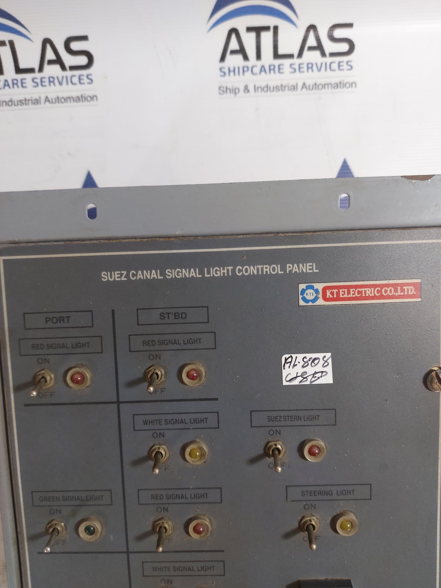 KT ELECTRIC 9113B-12 SUEZ CANAL SIGNAL LIGHT CONTROL PANEL