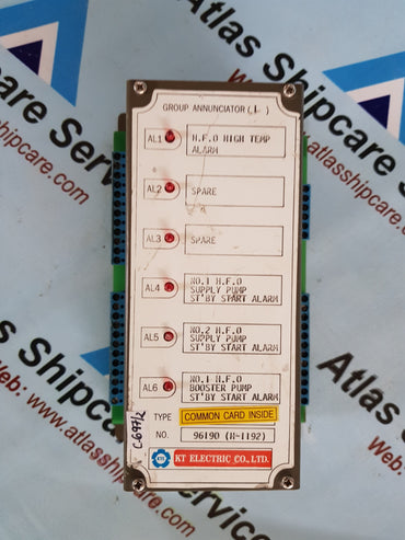 KT ELECTRIC 96190 (H-1192) GRUP ANNUNCIATOR