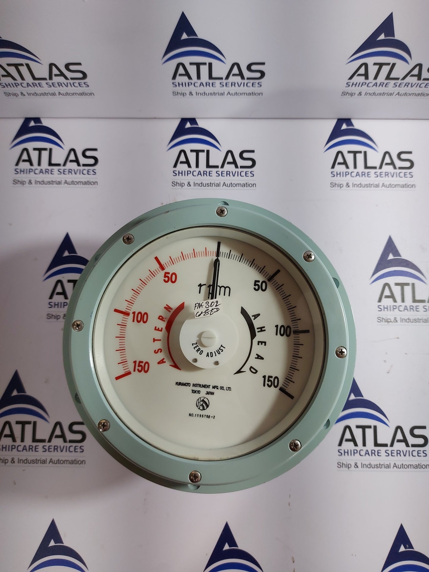 KURAMOTO INSTRUMENT RPM METER 0~150 Rpm