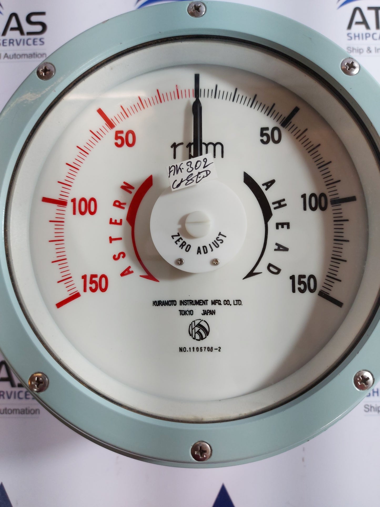 KURAMOTO INSTRUMENT RPM METER 0~150 Rpm
