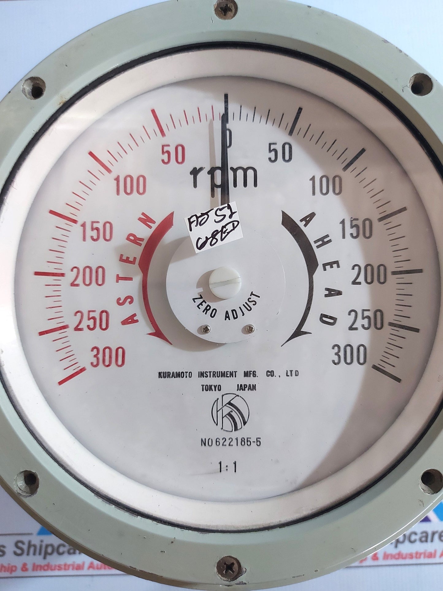 KURAMOTO INSTRUMENT RPM METER 0~300 Rpm