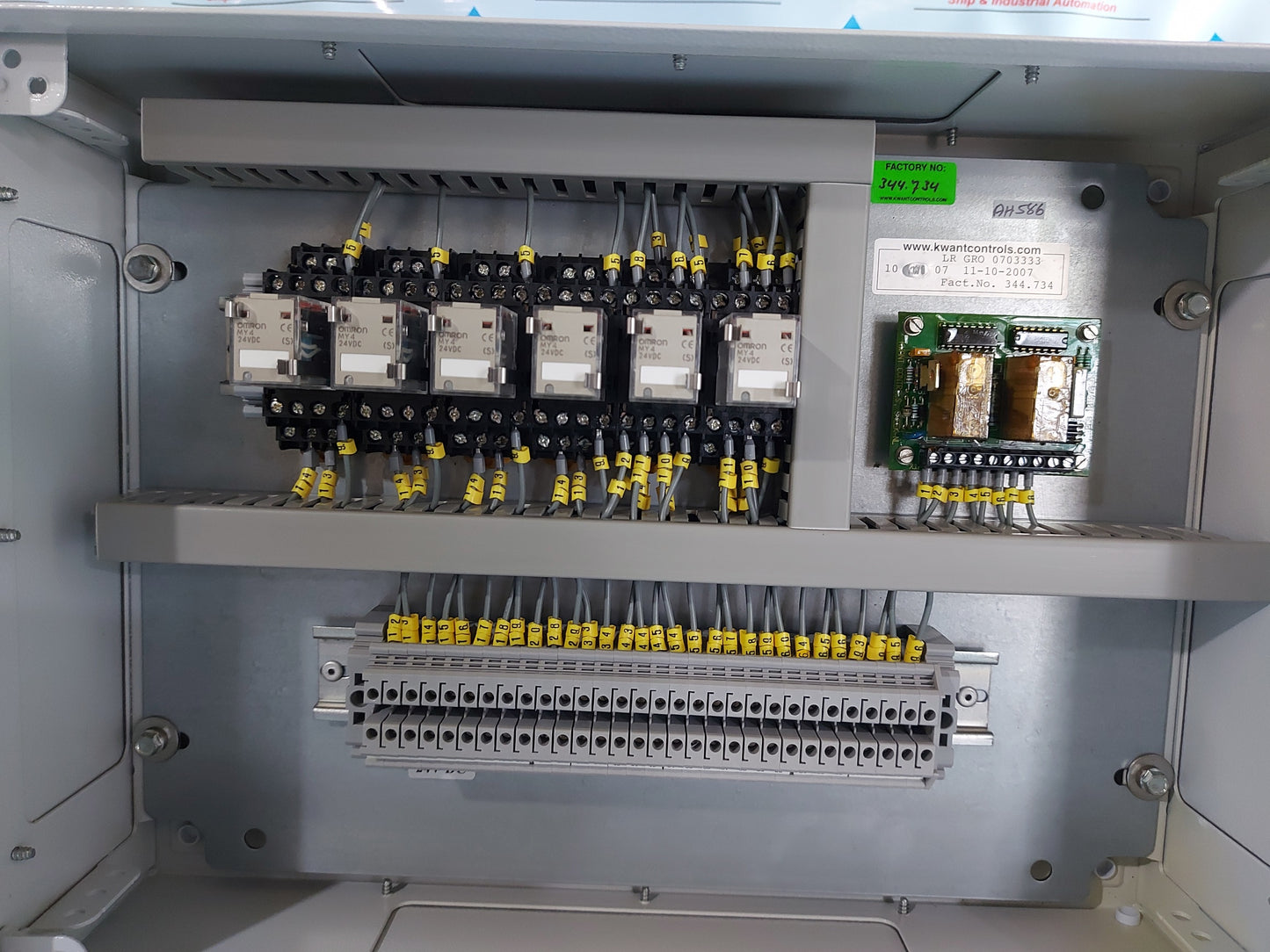 KWANT CONTROLS CONTROL PANEL SYSTEM