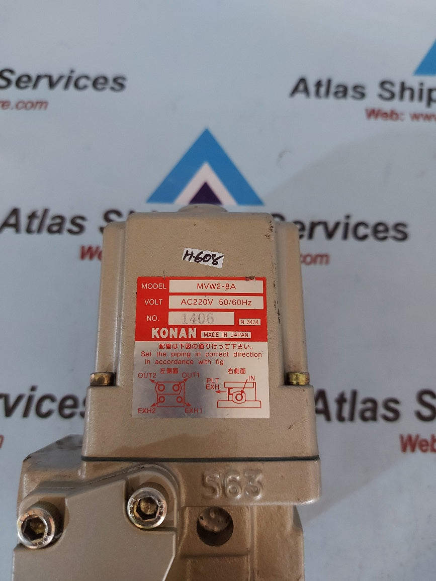 Konan MVW2-8A Pneumatic Solenoid Valve H607