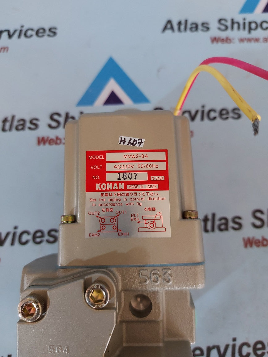 Konan MVW2-8A Pneumatic Solenoid Valve H607