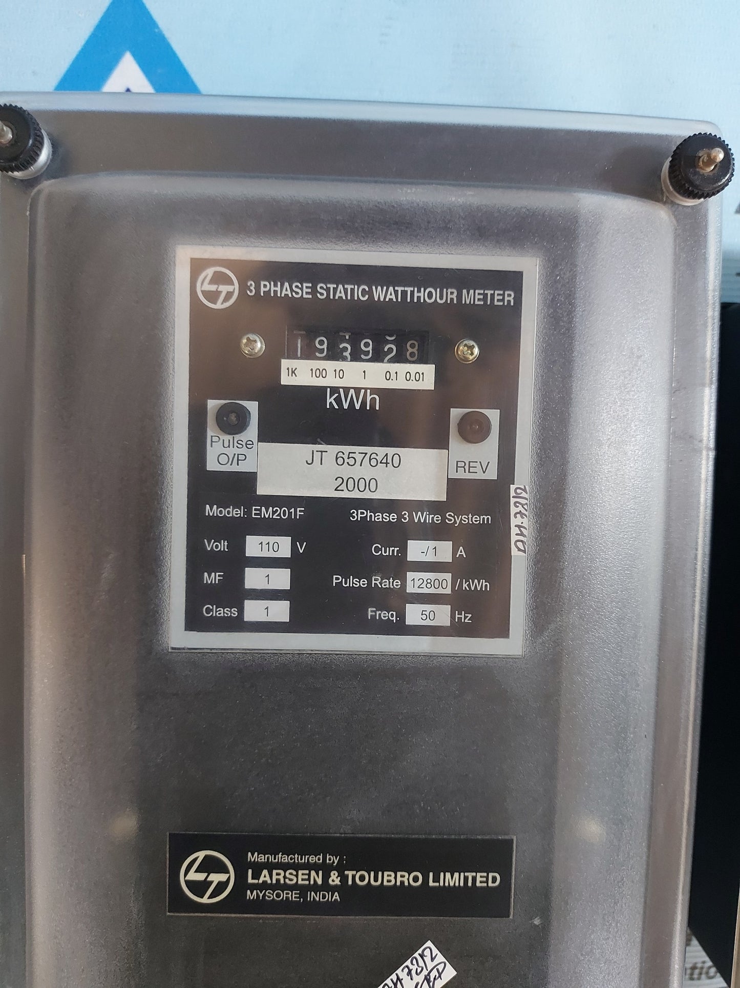 LARSEN & TOUBRO EM201F 3 PHASE STATIC WATTHOUR METER