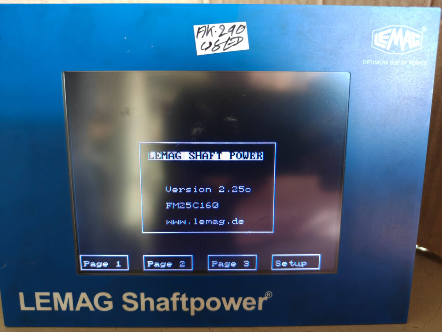 LEMAG SHAFTPOWER FM25C160 OPERATOR PANEL VERSION 2.25c