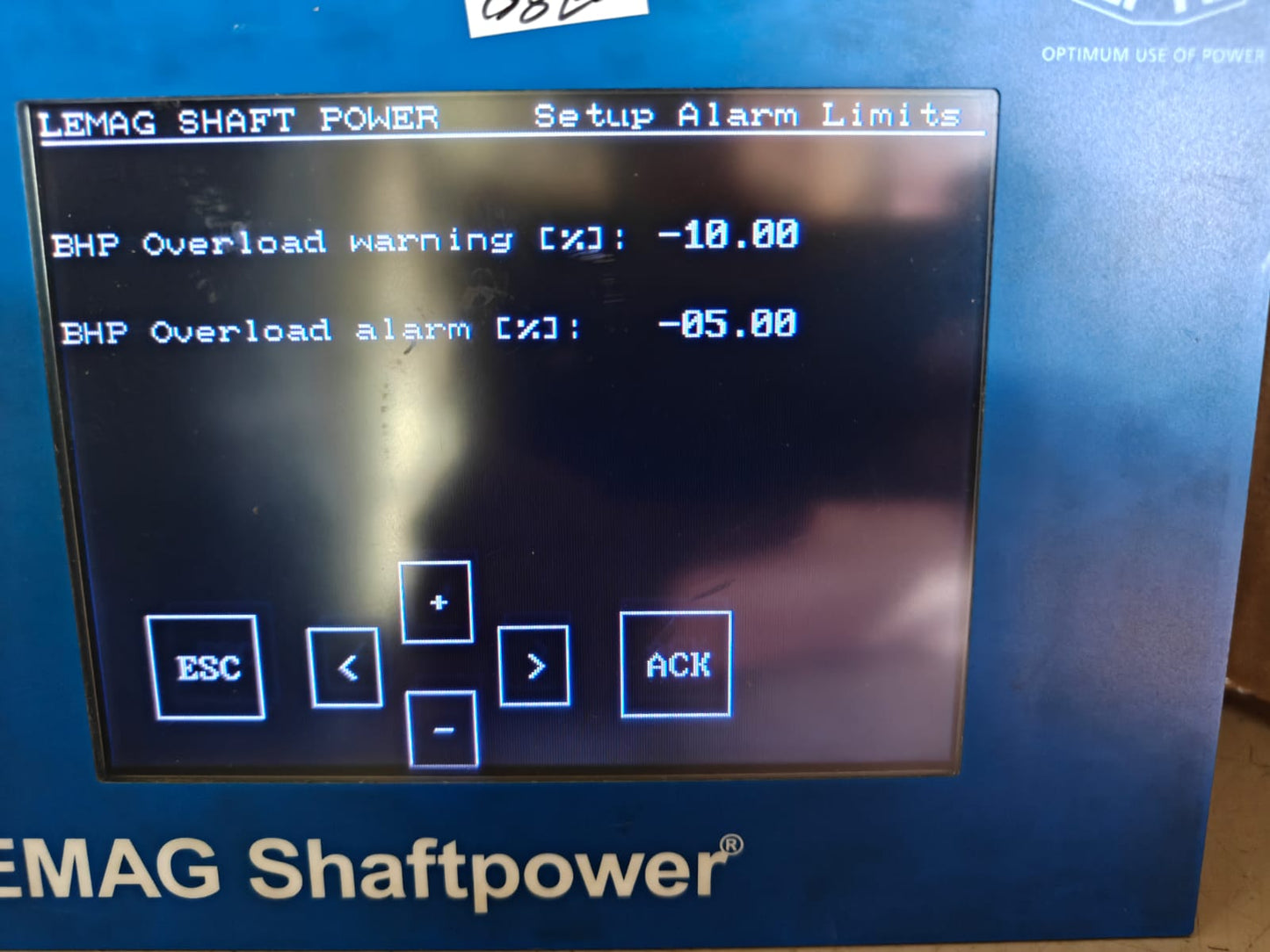 LEMAG SHAFTPOWER FM25C160 OPERATOR PANEL VERSION 2.25c