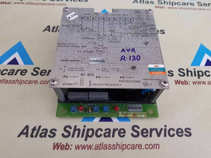LEROY SOMER AVR R130 AUTOMATIC VOLTAGE REGULATOR – Atlas Shipcare Services