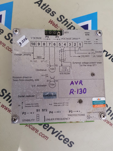 LEROY SOMER AVR R130 AUTOMATIC VOLTAGE REGULATOR