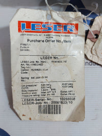 LESER 4592.2482 THREADED RELIEF SAFETY VALVE