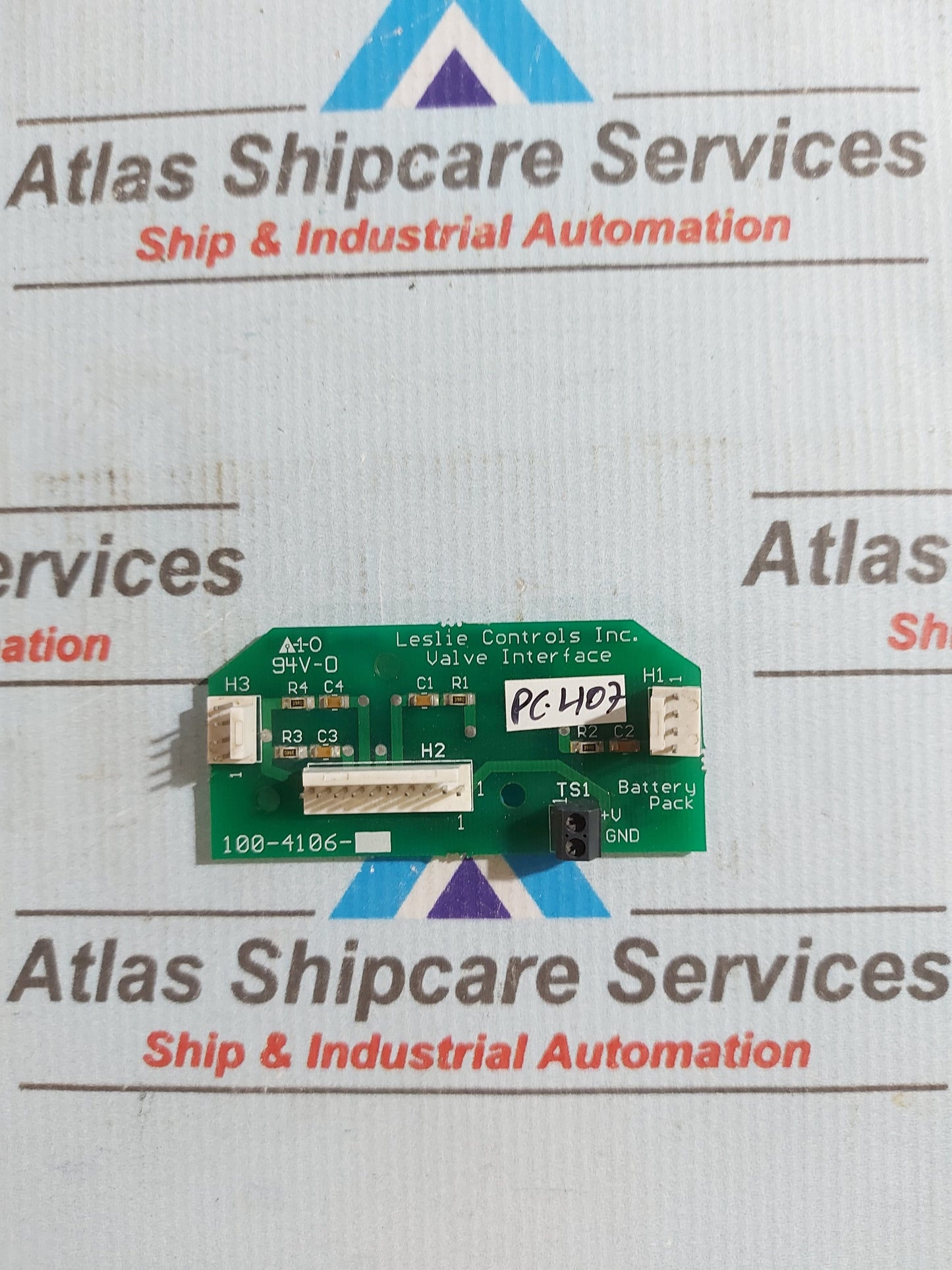 LESLIE CONTROLS 100-4106 VALVE INTERFACE PCB CARD