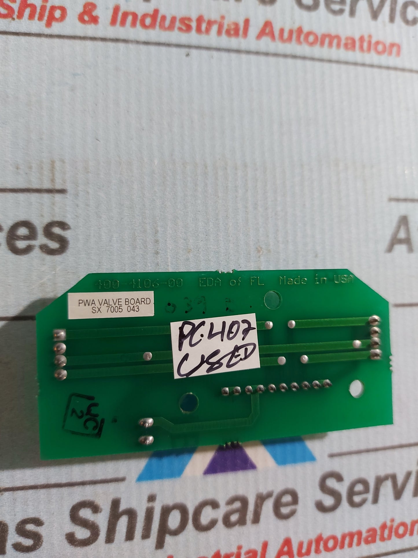 LESLIE CONTROLS 100-4106 VALVE INTERFACE PCB CARD