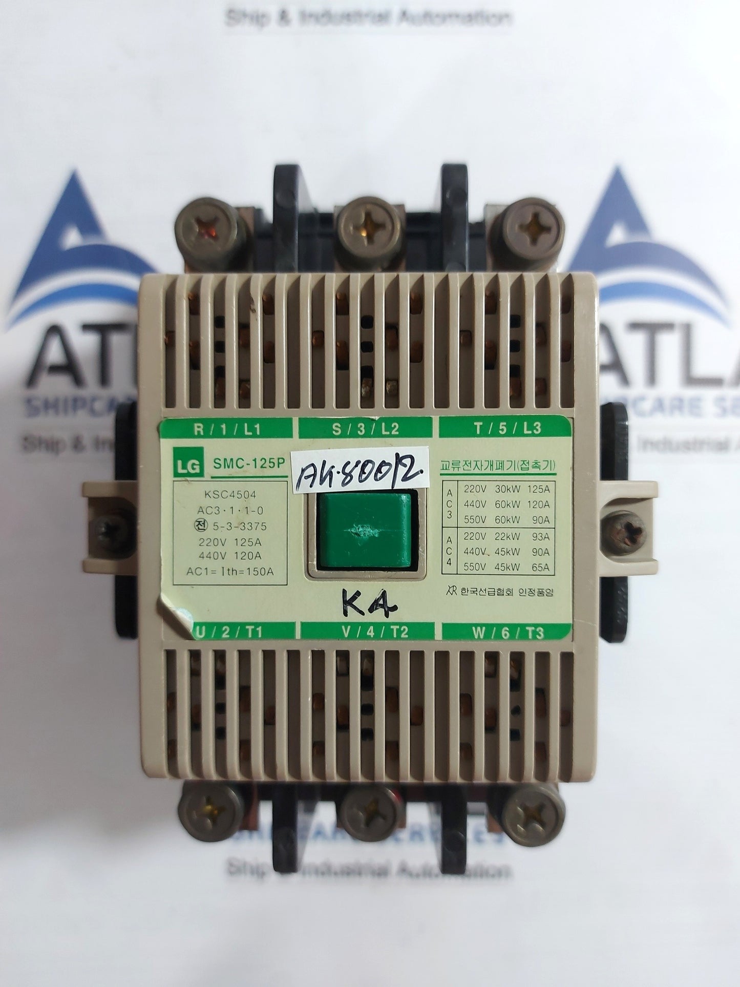 LG SMC-125P AC ELECTROMAGNETIC SWITCH (CONTACTOR) 150A 200-240V